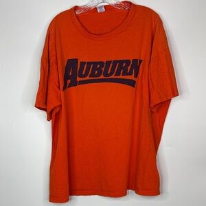Vintage Russell Athletic Auburn Orange Short Sleeve Shirt Size XL
